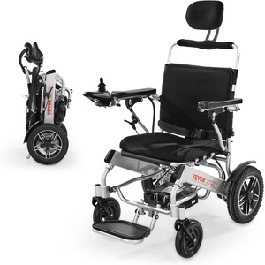 VEVOR Electric Wheelchair for Adults, 300 lbs Capacity & 21″ Seat, Foldable Lightweight Motorized Chair, 13-Mile Long Range All-Terrain Power, Portable for Seniors Mobility(17.5 lnch (Reclining Seat))