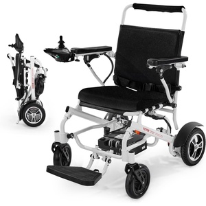 VEVOR Electric Wheelchair for Adults, 300 lbs Capacity & 21″ Seat, Foldable Lightweight Motorized Chair, 13-Mile Long Range All-Terrain Power, Portable for Seniors Mobility(21 lnch (Aluminum Frame  Wide Seat))