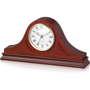 VEVOR Grandfather Vintage Wall Clock, 18 in Wooden Wall Clock with Pendulum Pine Wood & MDF Wall Clocks with Quartz Movement Quiet for Living Room Bedroom Home Decor Gift(Mantel Clock-6.4 in)