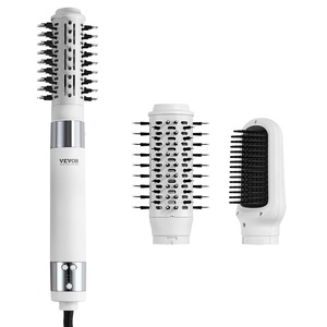 VEVOR Hair Dryer Styler, 110,000RPM High-Speed Hot Air Styler with Brushless Motor, Paddle & Oval Brush, Negative Ionic Hair Dryer Brush, One-Step Styling Tool for Fast Drying Volumizing Straightening