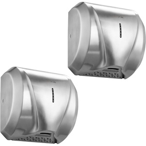 VEVOR Heavy Duty Commercial Hand Dryer, 1300W Automatic High Speed Stainless Steel Warm Wind Hand Blower, 120V Plug in/Hardwired Two Power Options, Compliant for Industry Business Restrooms(Silver-2metallic)