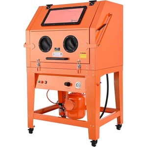 VEVOR Heavy Duty Sandblasting Cabinet Kit with Pressurized Tank, Industrial-Grade Steel Sand Blasting Cabinet – with Dust Collector and Casters for Oversized Parts Surface Finishing, Rust Removal(SBC-1000P)