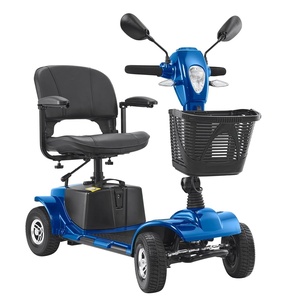 VEVOR Heavy-Duty 4 Wheel Mobility Scooter for Adults & Seniors – Folding Electric Powered Mobility Scooter & 12 Mile Long Range, Travel Scooter with 9° Climbing Capacity, 265lb Capacity