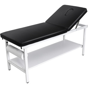 VEVOR Medical Exam Table, 500LBS Loading Medical Examination Bed with 0°–40° Adjustable Backrest, Physical Therapy Exam Table with Storage Shelf & Paper Roll Dispenser for Hospital Clinic Rehab Center