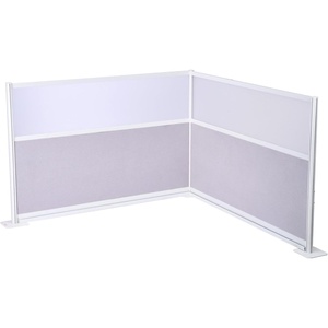VEVOR Office Divider Privacy Partitions, 2-Pack, 72″ x 48″ Room Divider Walls, PET Workstation Cubicle Partition with Outlet Covers, Freestanding Privacy Panels for Office Library School(Translucent)