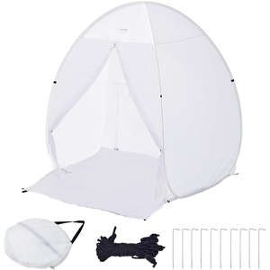 VEVOR Paint Booth Tent, 60 x 60 x 70 in Pop-Up Portable Spray Paint Tent with Built-in Floor, Exhaust Window and Storage Bag, Foldable Paint Booth for Furniture, DIY Hobby Tool Painting Station
