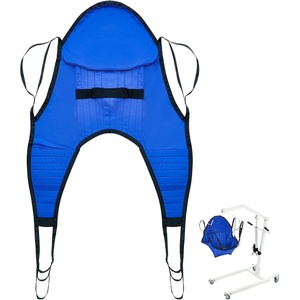 VEVOR Patient Lift Sling with Head Support- Large Size, Universal Patient Lift Sling, Divided Leg Transfer Sling for Bathing, Patient Lift Medical Sling for Elderly, Disabled, Bedridden, 600LBS(Medium)