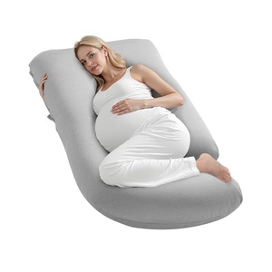 VEVOR Pregnancy Pillow, C-Shaped Full Body Maternity Pillow for Sleeping, Ultra-Soft and Breathable Pregnant Support Pillows with Removable & Washable Cover, Perfect for Back, Belly, Hip, Legs Relief(G-Shaped)