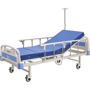 VEVOR Premium 5 Function Full Electric Hospital Bed, ICU Medical Bed with Cardiac Chair, CPR, Trendelenburg & Reverse Trendelenburg, Central Locking System with 5″ Casters for Home Hospital, 550LBS(84X37.7x34inch)