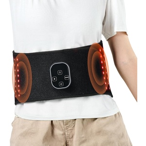 VEVOR Red Light Therapy Belt for Waist & Shoulder, 660nm & 850nm Wrap Device with Timer, 80 LED, 3-Level Vibration & 10Hz Pulse, Cordless Light Therapy Pad for Pain Relief & Skin Health
