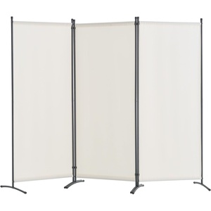 VEVOR Room Divider, 3 Panel Room Dividers and Folding Privacy Screens, Fabric Partition Room Dividers for Office, Bedroom, Dining Room, Study, Freestanding, White(White)