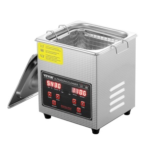 VEVOR Sonic Cleaner with Digital Timer & Heater, Professional Ultra Sonic Parts Cleaner, Stainless Steel Heated Cleaning Machine for Glasses Watch Rings Jewelry Circuit Board (2L)(2L)