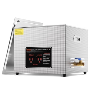 VEVOR Sonic Cleaner with Digital Timer & Heater, Professional Ultra Sonic Parts Cleaner, Stainless Steel Heated Cleaning Machine for Glasses Watch Rings Jewelry Circuit Board (2L)(15L)