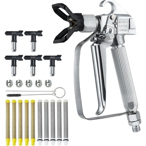 VEVOR Suction Hose Tube and Reflux Line Sets, Aluminum Alloy an Rubber Suction Hose and Reflux Line Set, Paint Sprayers Tool Part, Compatible with Multiple Airless Spraying/Line Painting Machine(5 PCS)