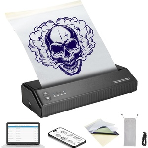 VEVOR Tattoo Stencil Printer, Wireless Bluetooth Tattoo Printer Transfer Stencil Machine with 10Pcs Transfer Paper, Compatible for iOS＆Android Phone, iPad＆PC (with Storage Bag)