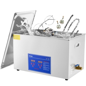 VEVOR Ultrasonic Cleaner 1.3L Professional Ultrasonic Cleaner with Digital Timer 40kHz Excellent Ultrasonic Cleaning Machine 110V for Jewelry Watch Ring Coin Diamond Eyeglasses Small Parts Cleaning(30L)