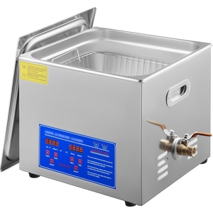 VEVOR Ultrasonic Cleaner 1.3L Professional Ultrasonic Cleaner with Digital Timer 40kHz Excellent Ultrasonic Cleaning Machine 110V for Jewelry Watch Ring Coin Diamond Eyeglasses Small Parts Cleaning(15L)