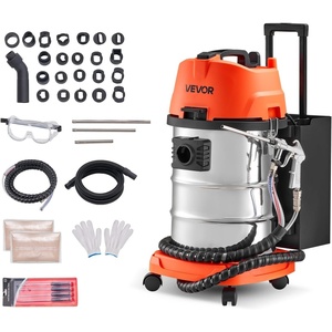 VEVOR Walnut Blaster Kit for Carbon Cleaning, 1200W Sand Blaster with Built-in Vacuum, Extension Nozzle Sandblaster Gun, and 5.5lbs Walnut Shell for Engine Intake Valve Cleaning – 13L | Large Capacity & High-Efficiency Cleaning(30L)
