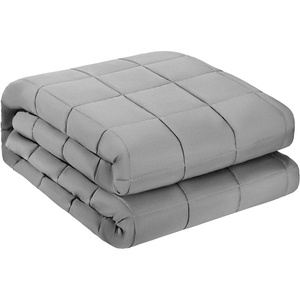 VEVOR Weighted Blanket 60 x 80 inch – Queen Size, 25 lbs Heavy Blanket with Cooling Glass Beads, Soft & Breathable for All-Season Use, Suitable for Adults 250–310 lbs, Ideal Gift Choice (Grey)(25lbs 60x80in)