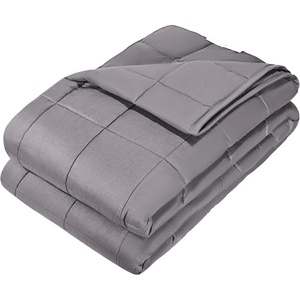 VEVOR Weighted Blanket 80 x 87 inch – King Size, 25 lbs Heavy Blanket with Cooling Glass Beads, 100% Cotton Soft & Breathable Weighted Blankets for Adults 250-310 lbs, Ideal Gift Choice (Grey)