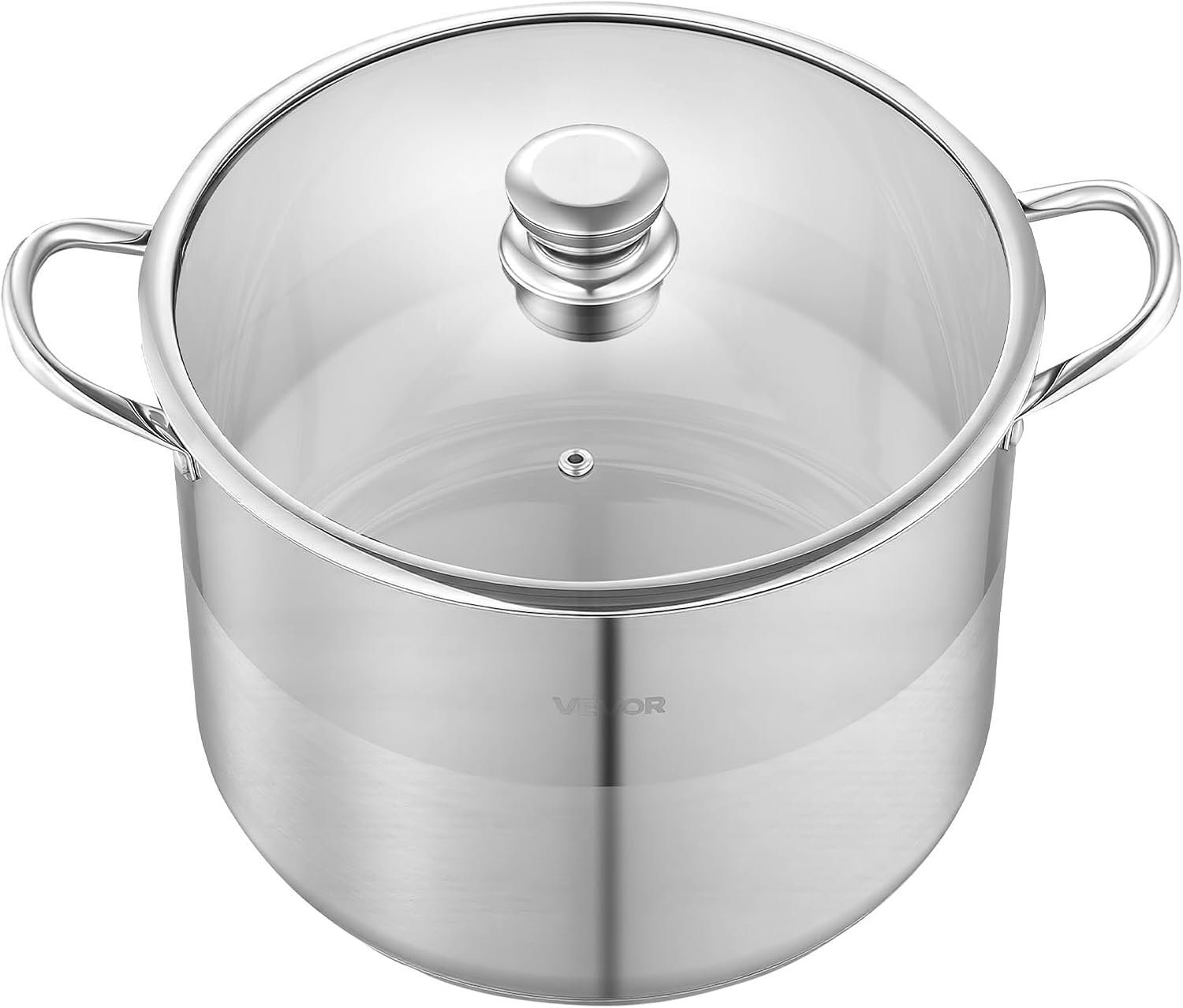 image:imageVEVOR 188 Stainless Steel Stockpot 42QT Large Cooking Pots Multipurpose Cookware Sauce Pot with Composite Base Heavy Duty Commercial Grade Stock Pot Sanding Treatment for Large Groups Events159 Quarts