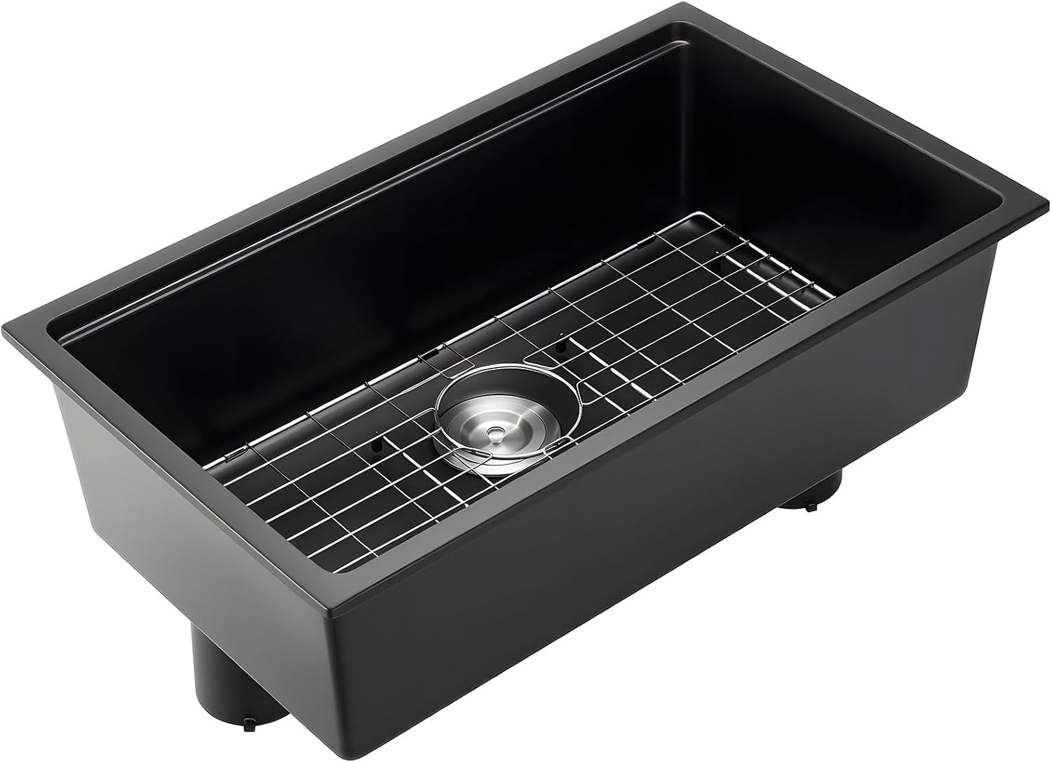 image:imageVEVOR 33 inch Kitchen Sink Workstation Top Mount Granite Sinks DropIn Single Bowl Farmhouse Basin with Multiple Accessories Household Dishwasher Sinks 18D x 30W x 9H18D x 30W x 9H