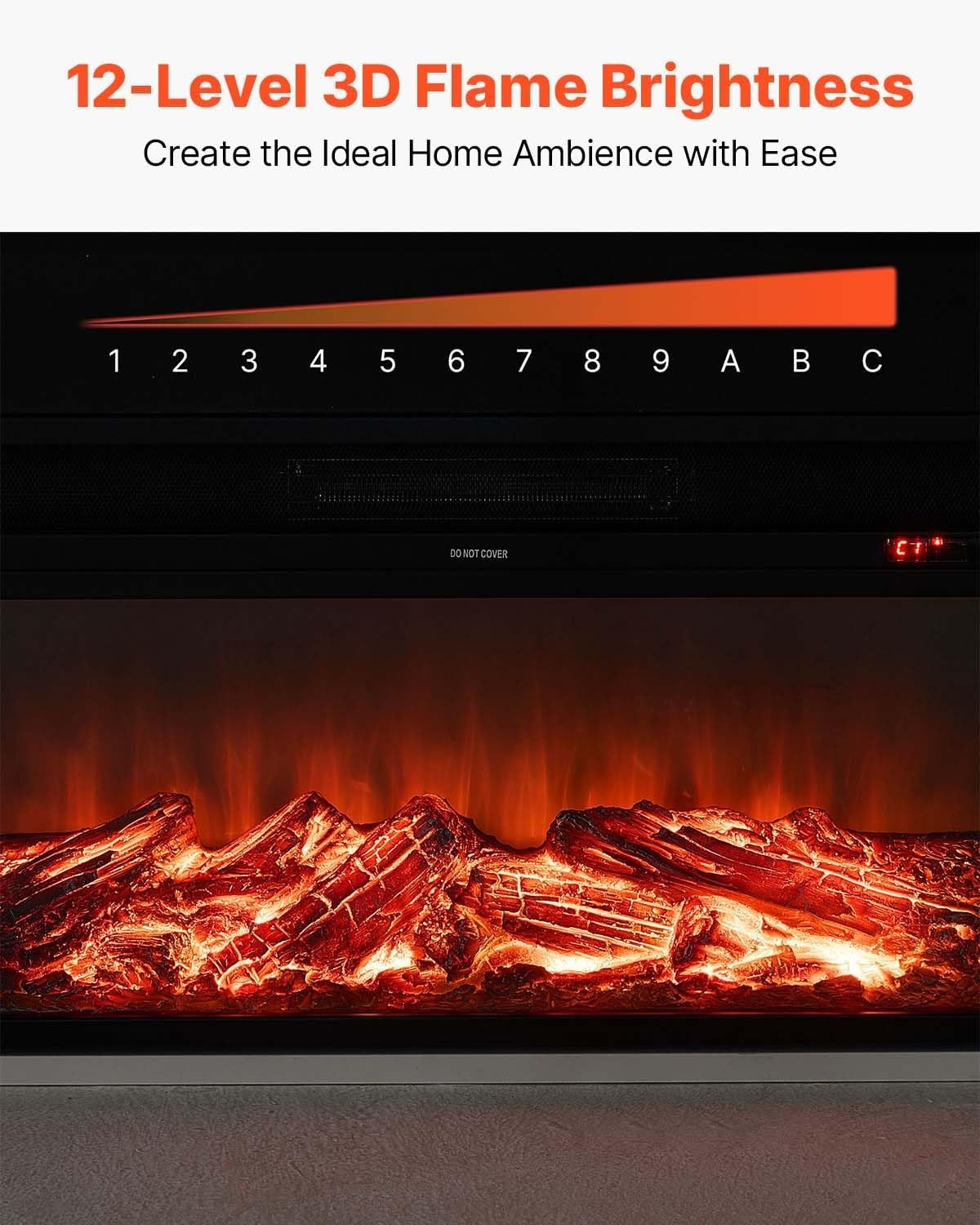 image:imageVEVOR 75Inch Freestanding Fireplace 1500W 5120 BTU Electric Fireplace Heater with Mantel Adjustable Flame amp Timer Overheat Protection Remote Control for Indoor Living Room amp Bedroom White75 Inch