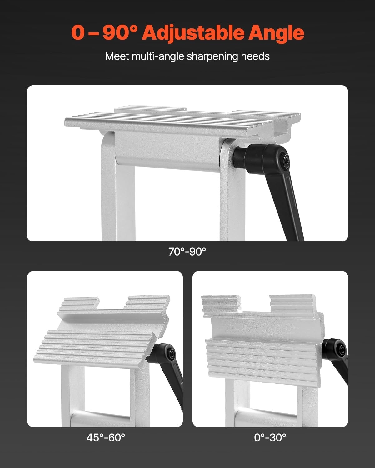 image:imageVEVOR Bench Grinder Tool Rest Adjustable Replacement Tool Rest Sharpening Jig for 6 or 8 Bench Grinder with Flat Miter Slide for 025 inch Wide Blades and Chisels