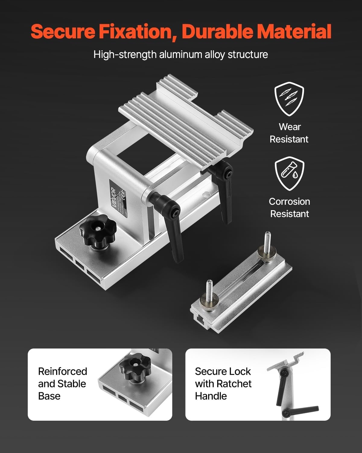 image:imageVEVOR Bench Grinder Tool Rest Adjustable Replacement Tool Rest Sharpening Jig for 6 or 8 Bench Grinder with Flat Miter Slide for 025 inch Wide Blades and Chisels