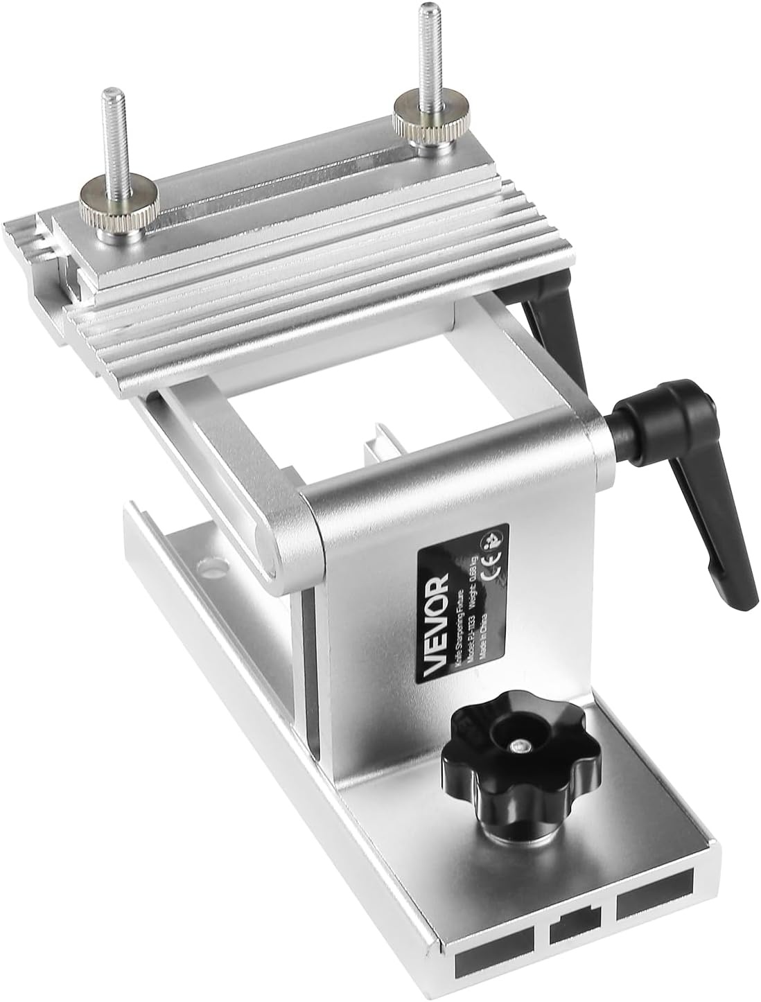 image:imageVEVOR Bench Grinder Tool Rest Adjustable Replacement Tool Rest Sharpening Jig for 6 or 8 Bench Grinder with Flat Miter Slide for 025 inch Wide Blades and Chisels
