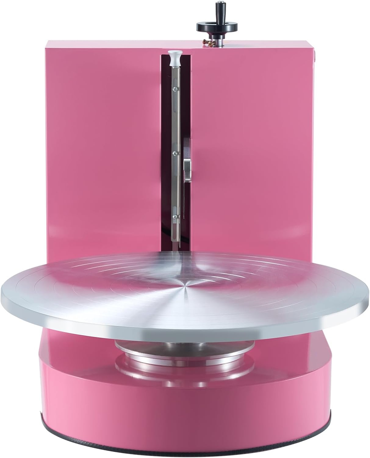 image:imageVEVOR Cake Decorating Machine Cake Cream Spreading Coating Smearing Machine Low Noise Cake Frosting Machine Turntable with Adjustable Scraper for 4 to 16 Cake 25320RPM Rotating Speed PinkPink