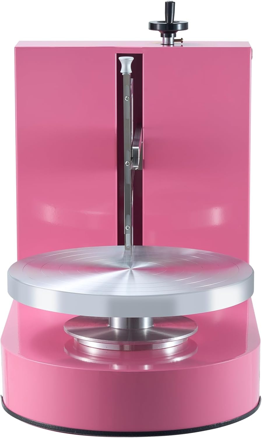 image:imageVEVOR Cake Decorating Machine Cake Cream Spreading Coating Smearing Machine Low Noise Cake Frosting Machine Turntable with Adjustable Scraper for 4 to 16 Cake 25320RPM Rotating Speed PinkPink