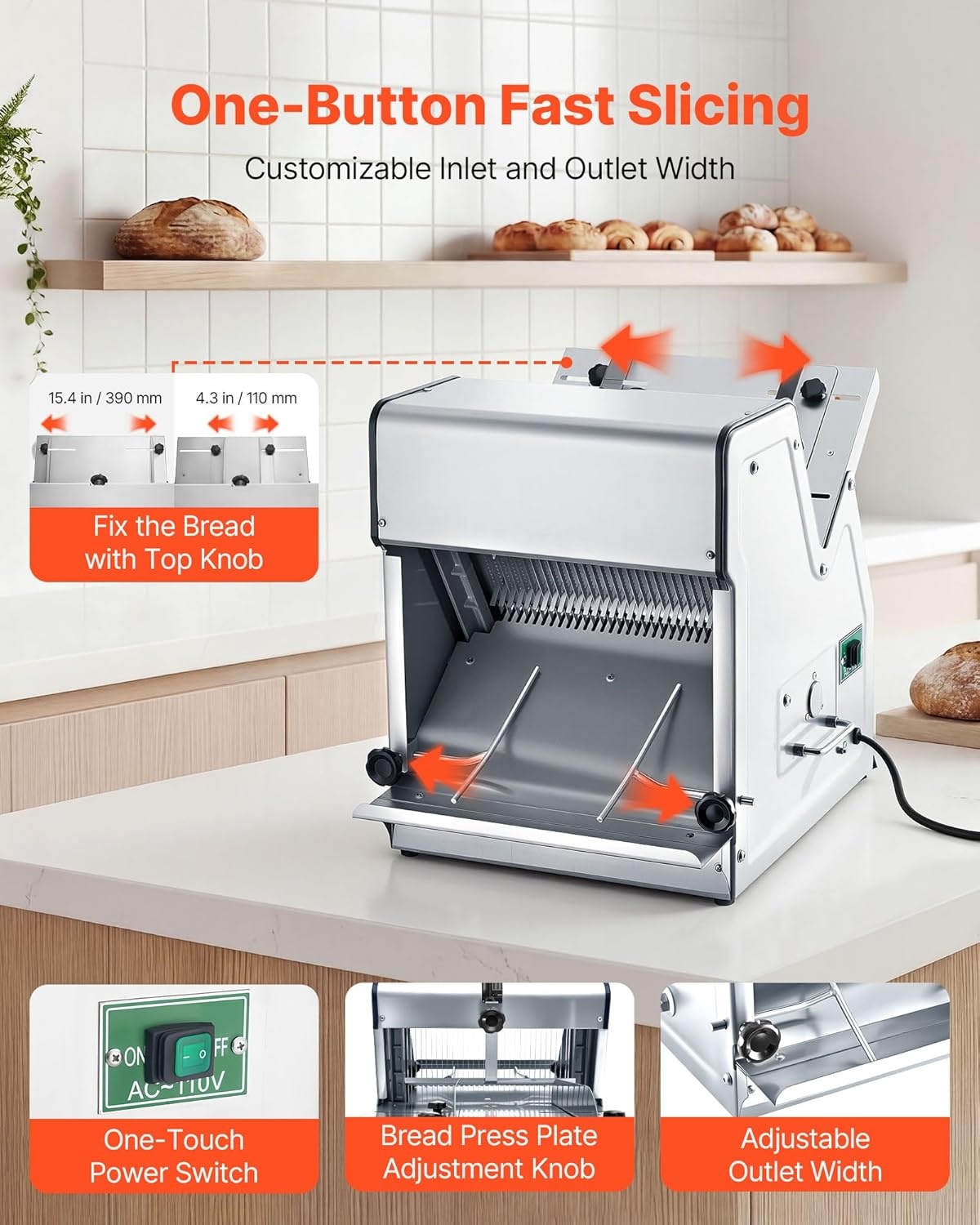 image:imageVEVOR Cheese Slicer Butter Cutter with 02 UltraThin Cheeser Butter Cutting Blade Detachable Cheese Slicer Wire Aluminum Alloy Commercial Cheese Cutter with 316 Stainless Steel Knife WireElectric