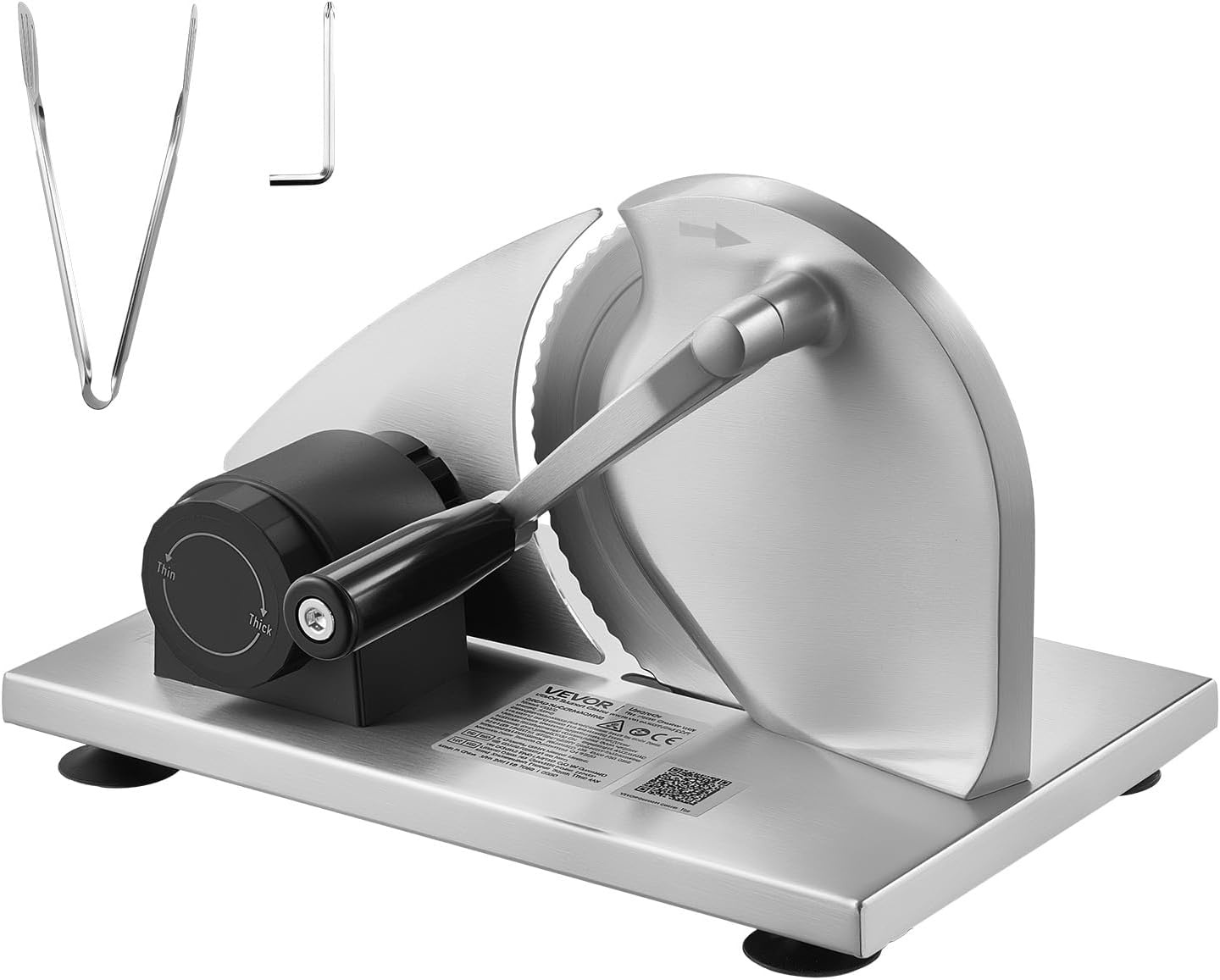 image:imageVEVOR Cheese Slicer Butter Cutter with 02 UltraThin Cheeser Butter Cutting Blade Detachable Cheese Slicer Wire Aluminum Alloy Commercial Cheese Cutter with 316 Stainless Steel Knife Wire122 x 1004 x 748 in