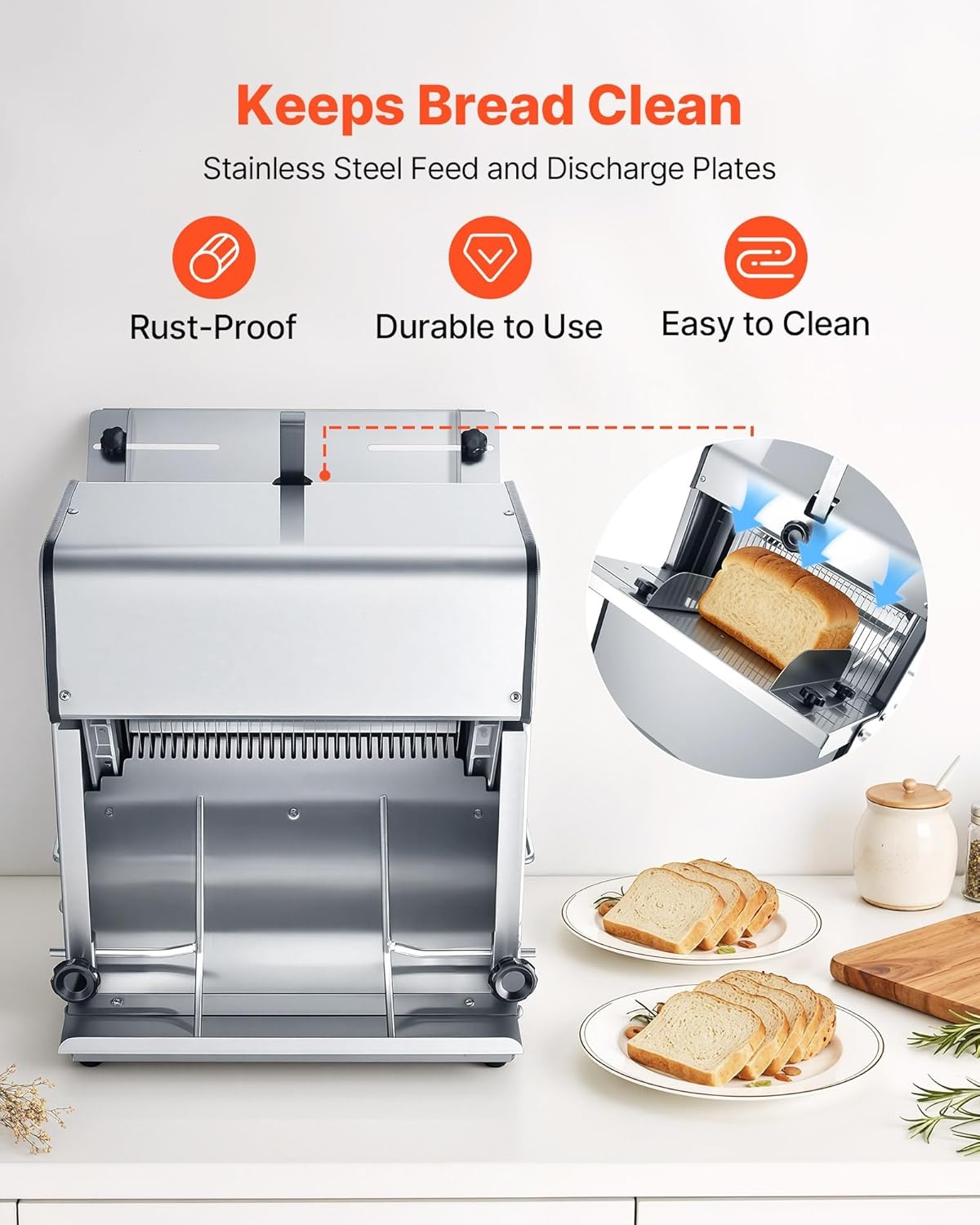 image:imageVEVOR Cheese Slicer Butter Cutter with 02 UltraThin Cheeser Butter Cutting Blade Detachable Cheese Slicer Wire Aluminum Alloy Commercial Cheese Cutter with 316 Stainless Steel Knife WireElectric