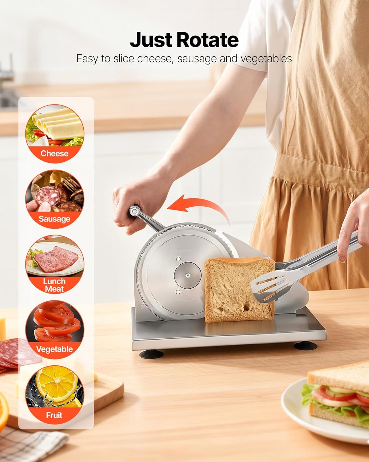 image:imageVEVOR Cheese Slicer Butter Cutter with 02 UltraThin Cheeser Butter Cutting Blade Detachable Cheese Slicer Wire Aluminum Alloy Commercial Cheese Cutter with 316 Stainless Steel Knife Wire122 x 1004 x 748 in