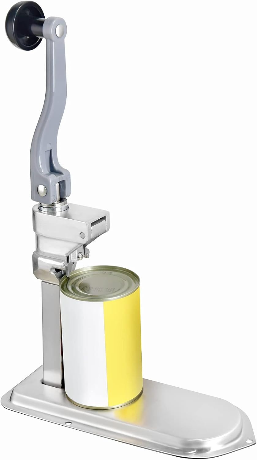 image:imageVEVOR Commercial Can Opener 18948cm Long Stainless Steel Manual Table Can Opener for Up to 11830cm Tall Fixed with Clamp or Screws Ergonomic Swing Handle amp One Spare Knife for Restaurants