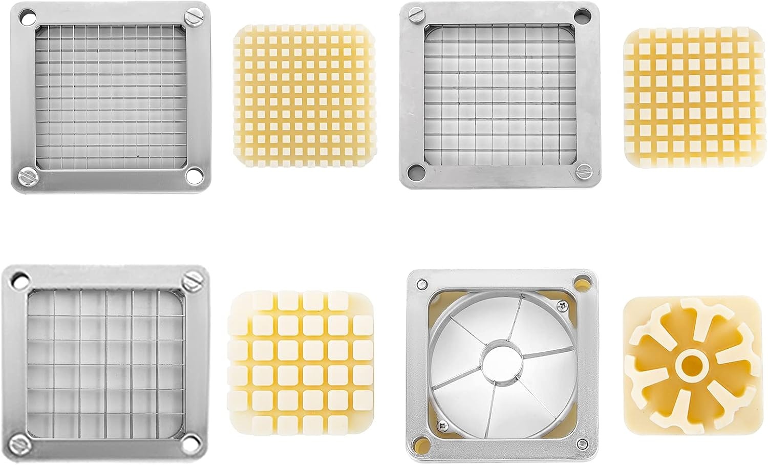 image:imageVEVOR Commercial Chopper with 4 Replacement Blades Commercial Vegetable Chopper Stainless Steel French Fry Cutter Potato Dicer amp Slicer Commercial Vegetable Fruit Chopper for Restaurants amp Home Kitche866 x 866 x 1969