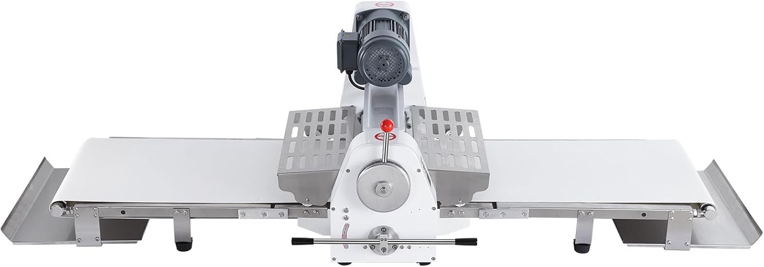 image:imageVEVOR Commercial Dough Sheeter Machine 197Inch Reversible Puff Pastry Sheeter and Fondant Roller Electric Dough Roller 014 Adjustable Thickness Folding Dough Sheeter for Bakeries Pastries197 inch