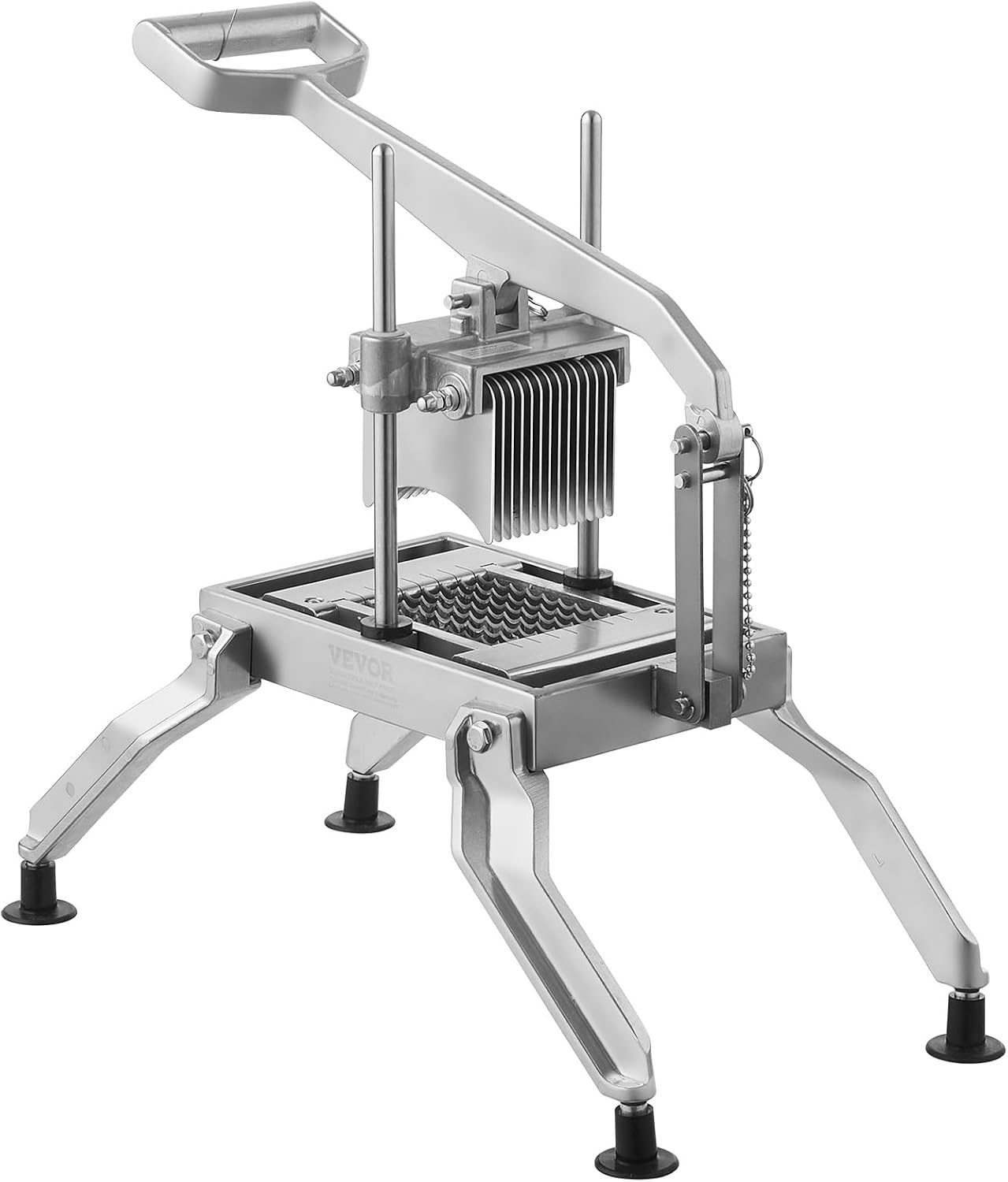 image:imageVEVOR Commercial Vegetable Slicer 38 and 316 Tomato Slicer Stainless Steel and Aluminum Alloy Vegetable Cutter Slicer Manual Tomato Slicer with Nonslip Feet for Tomatoes Potatoes Onions38 316