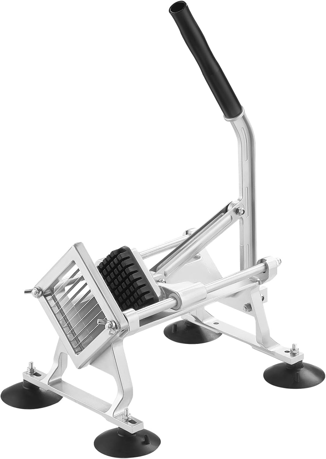 image:imageVEVOR Commercial Vegetable Slicer 38 and 316 Tomato Slicer Stainless Steel and Aluminum Alloy Vegetable Cutter Slicer Manual Tomato Slicer with Nonslip Feet for Tomatoes Potatoes Onions38