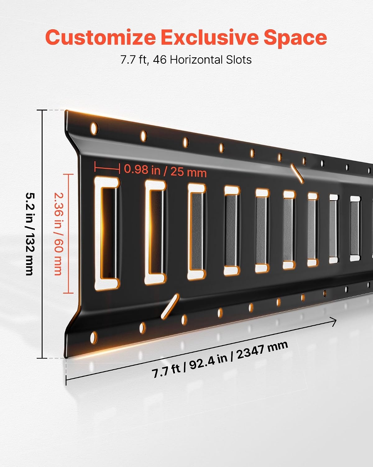 image:imageVEVOR ETrack TieDown Rail Kit 4 Pack 2 ft E Track Rails 20 Pcs Includes 2 Ratchet Straps amp 4 ORings amp 4 TieOffs with DRing amp 2 Single Slots amp 8 End Caps Fit for Garages Vans Trailers77FT