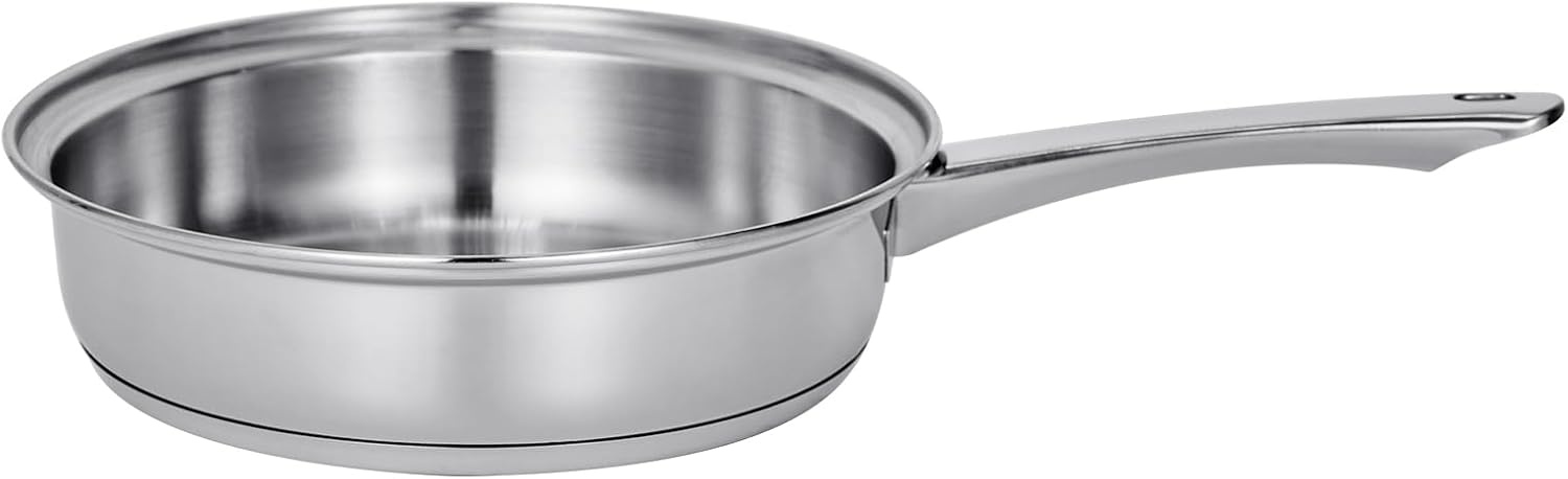 image:imageVEVOR Egg Poacher Pan 4Cup Poached Egg Maker Stainless Steel Poaching Pan and Frying Skillet with 4 Nonsitck Detachable Large Cups Lid and Silicone Spatula Compatible with Induction Stovetop
