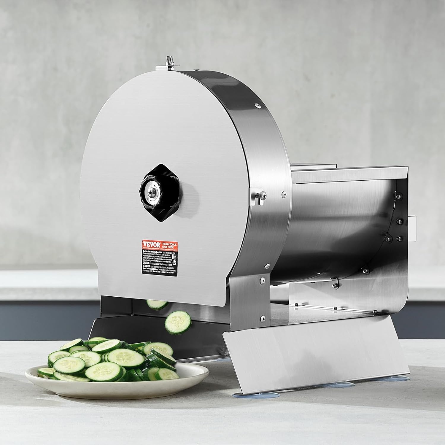 image:imageVEVOR Electric Cheese Grater Salad Maker 200W Salad Shooter Electric Vegetable Slicer Shredder Chopper for Fruits with 5 Attachments Stainless Steel Food Cutter for Vegetables and CheesesElectricConvertible