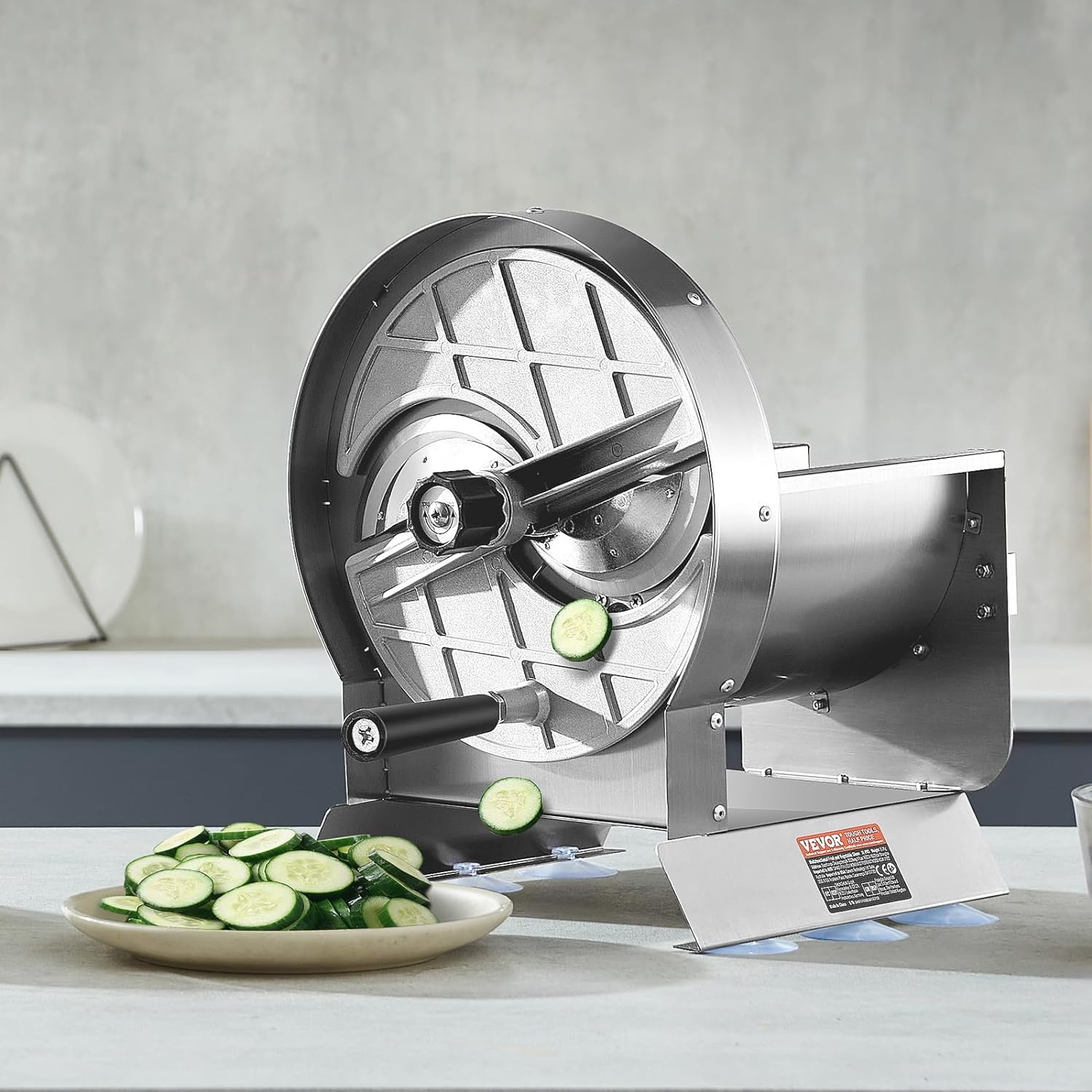 image:imageVEVOR Electric Cheese Grater Salad Maker 200W Salad Shooter Electric Vegetable Slicer Shredder Chopper for Fruits with 5 Attachments Stainless Steel Food Cutter for Vegetables and CheesesManualVegetableStainless Steel