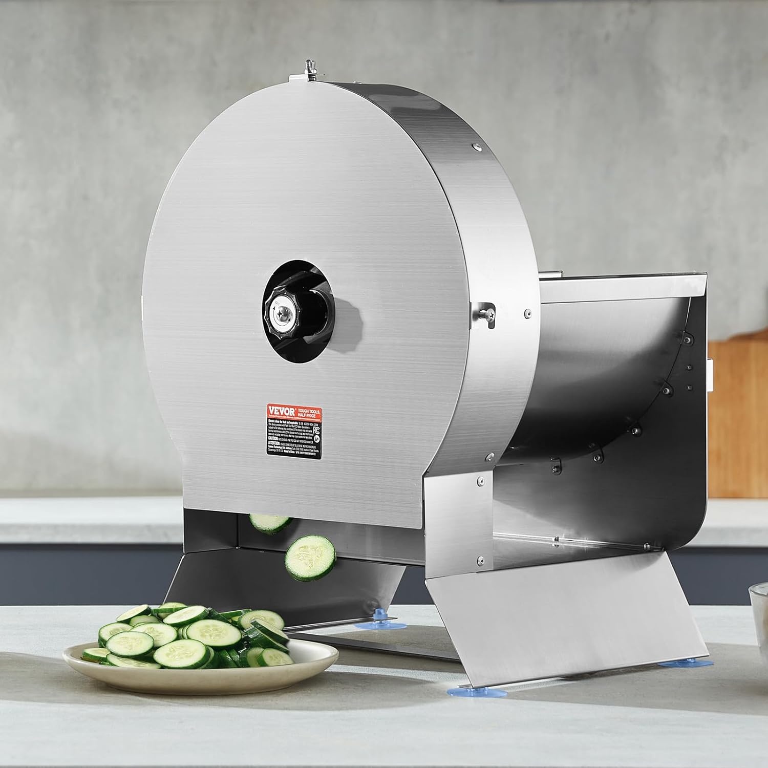 image:imageVEVOR Electric Cheese Grater Salad Maker 200W Salad Shooter Electric Vegetable Slicer Shredder Chopper for Fruits with 5 Attachments Stainless Steel Food Cutter for Vegetables and CheesesElectricVegetable
