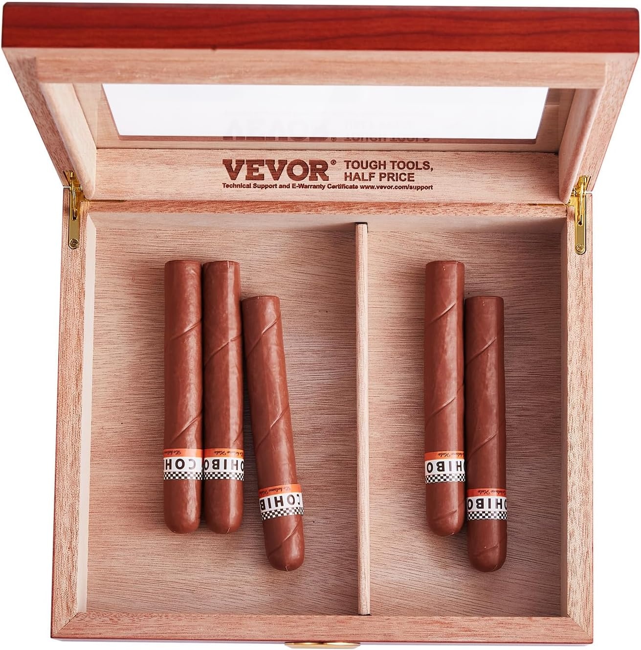 image:imageVEVOR Electric Humidor 288L 1700 Counts Electric Cigar Humidor Cabinet with Compressor Cooling Constant Humidity amp Temperature Control Spanish Cedar Wood Shelves amp Drawers 7 Layers for Household1025 Cigars