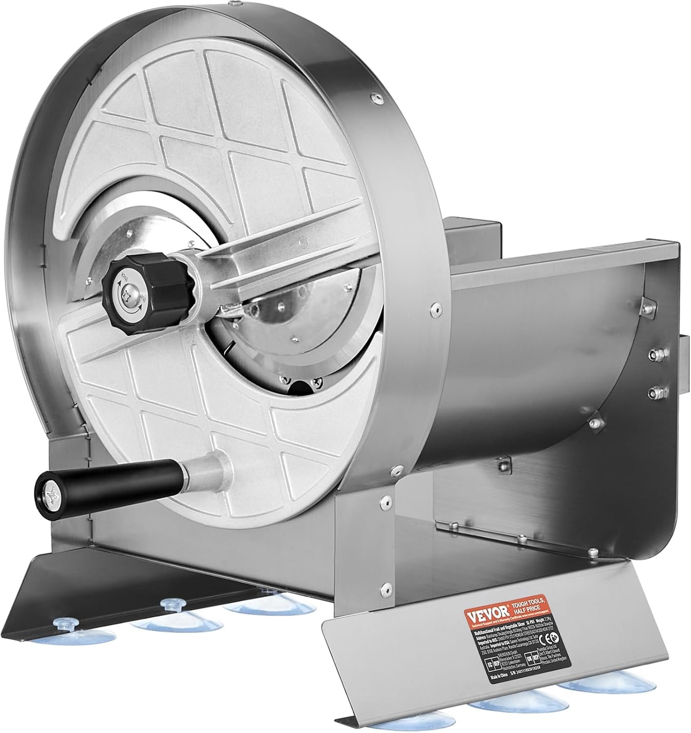 image:imageVEVOR Electric Vegetable Slicer 005012mm Thickness Adjustable Commercial Slicer Machine Convertible to Manual Stainless Steel Food Cutter Slicing Machine for Potato Lemon Tomato AppleManualVegetableStainless Steel