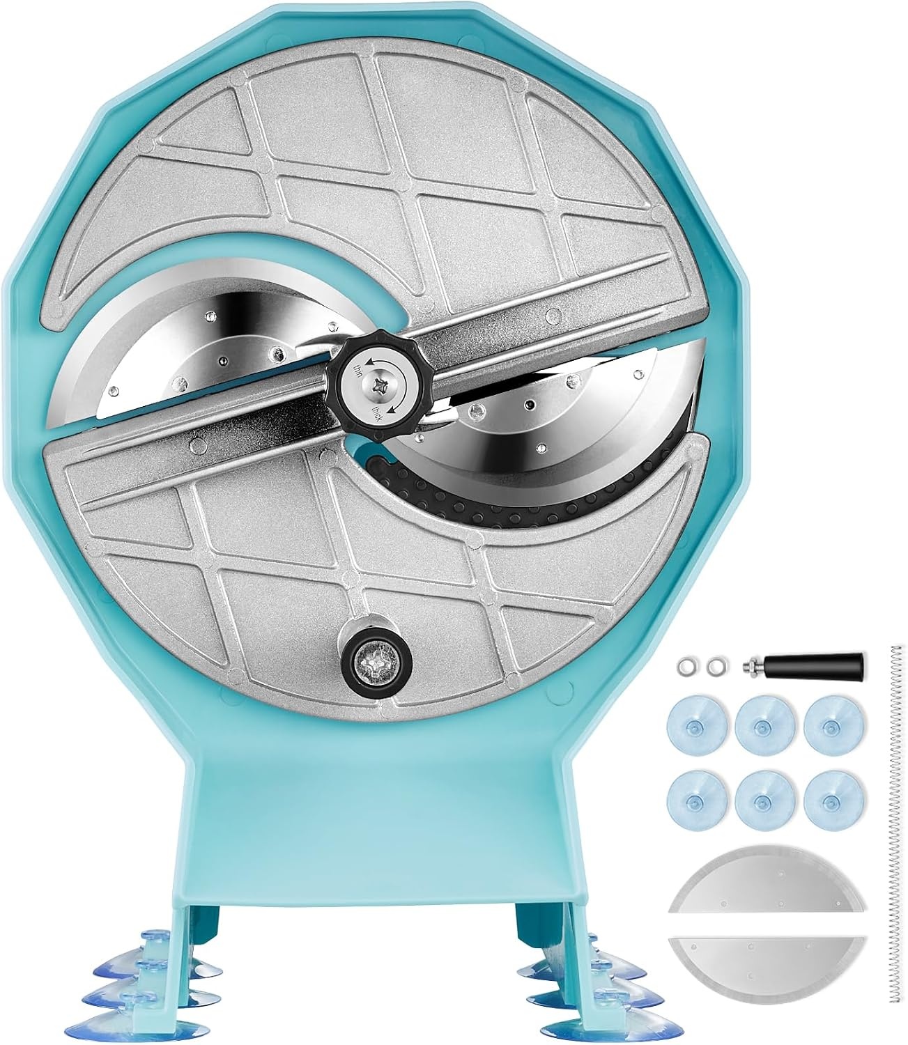 image:imageVEVOR Electric Vegetable Slicer 005012mm Thickness Adjustable Commercial Slicer Machine Convertible to Manual Stainless Steel Food Cutter Slicing Machine for Potato Lemon Tomato AppleManualVegetablePlastic