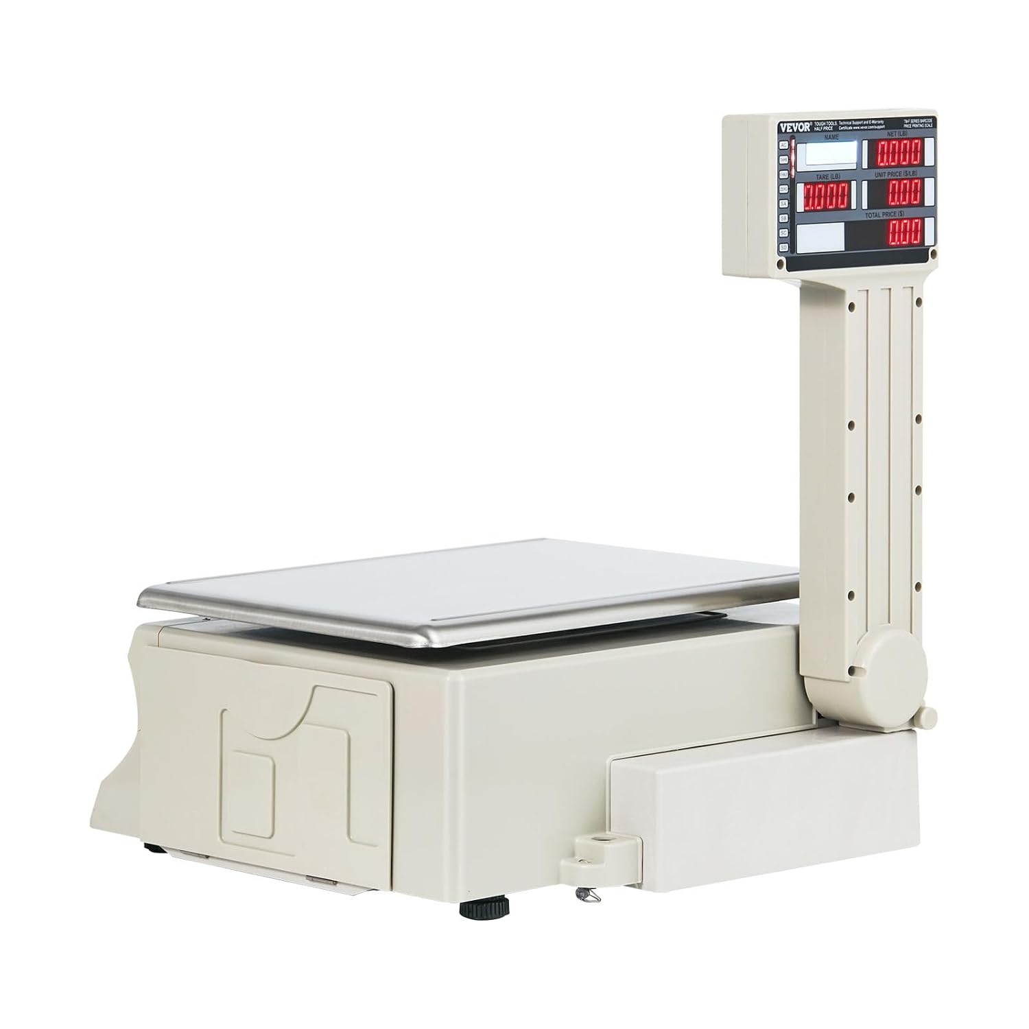 image:imageVEVOR Electronic Price Computing Scale 66 LB Digital Deli Weight Scales LCD amp LED Digital Food Fruit Meat Produce Counting Weight for Retail Store Kitchen Restaurant Market and FarmerPrice Computing Scale with Printer
